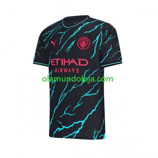 Camisola Manchester City Homem Equipamento Terceiro 2023-2024 Manga Curta